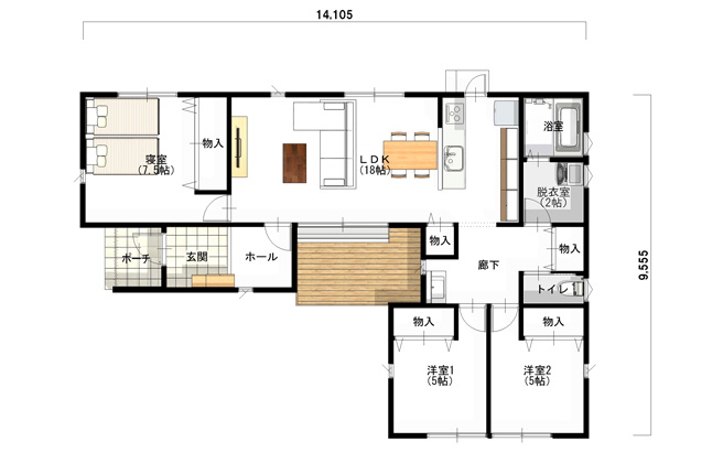 L01（平屋3LDK）