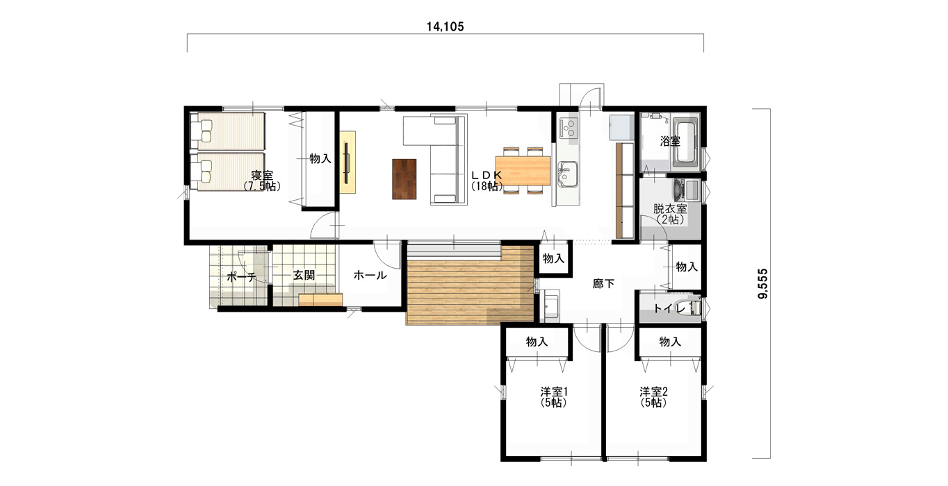 L01（平屋3LDK）