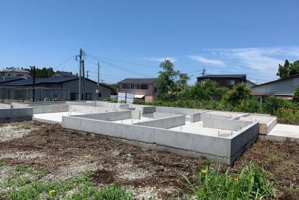 熊本県菊池市Y様邸、基礎工事へ入りました。