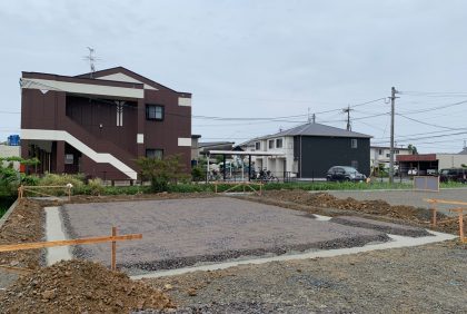 熊本県宇土市S様邸、基礎工事①始まりました。