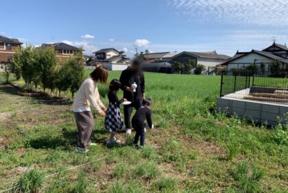 熊本県菊池市M様邸、地鎮祭を執り行いました。