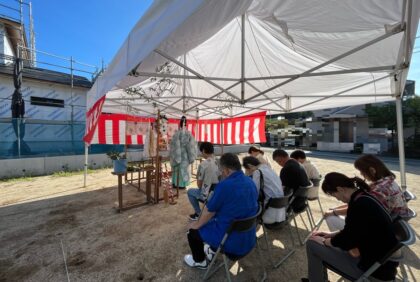 熊本県宇城市U様邸、地鎮祭を執り行いました。